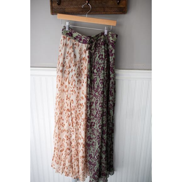 Free People Oasis Printed Maxi Skort Skirt 6 NEW - Picture 4 of 5